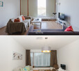 PŘED - PO - obývací pokoj
