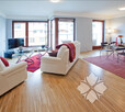 Living room with dining